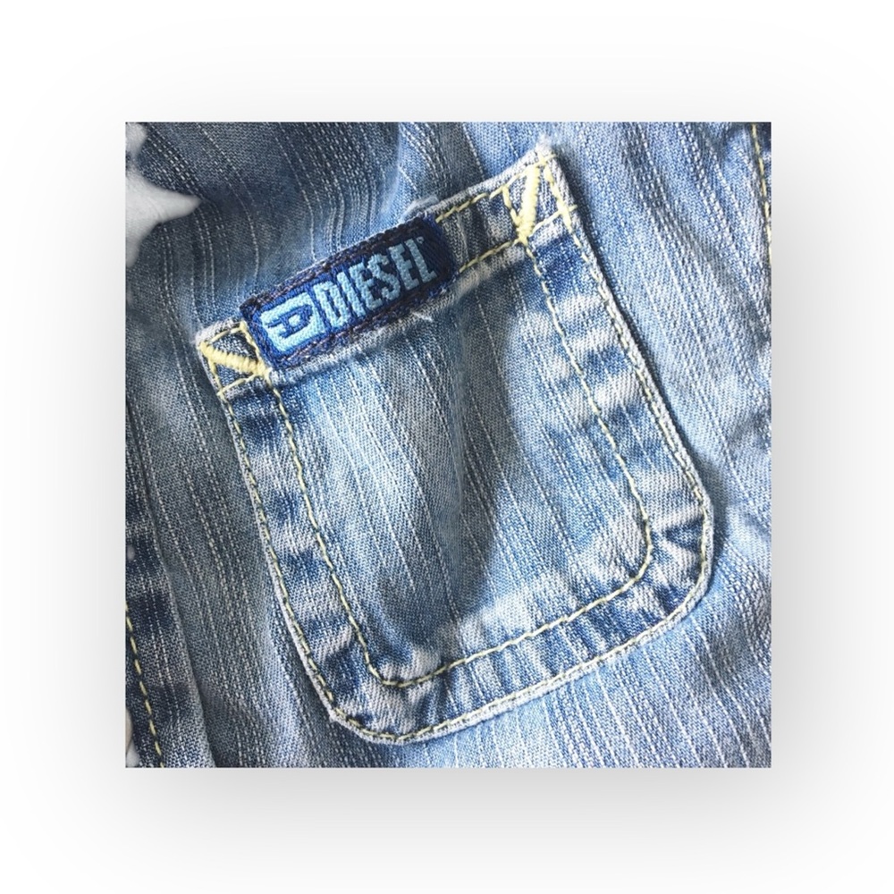 Diesel ⍟ Denim A-Line Dress ⍟ Blue Jeans ⍟ with Patches ⍟ Girl’s 3 3T 97 cm ⍟ - Picture 7 of 16